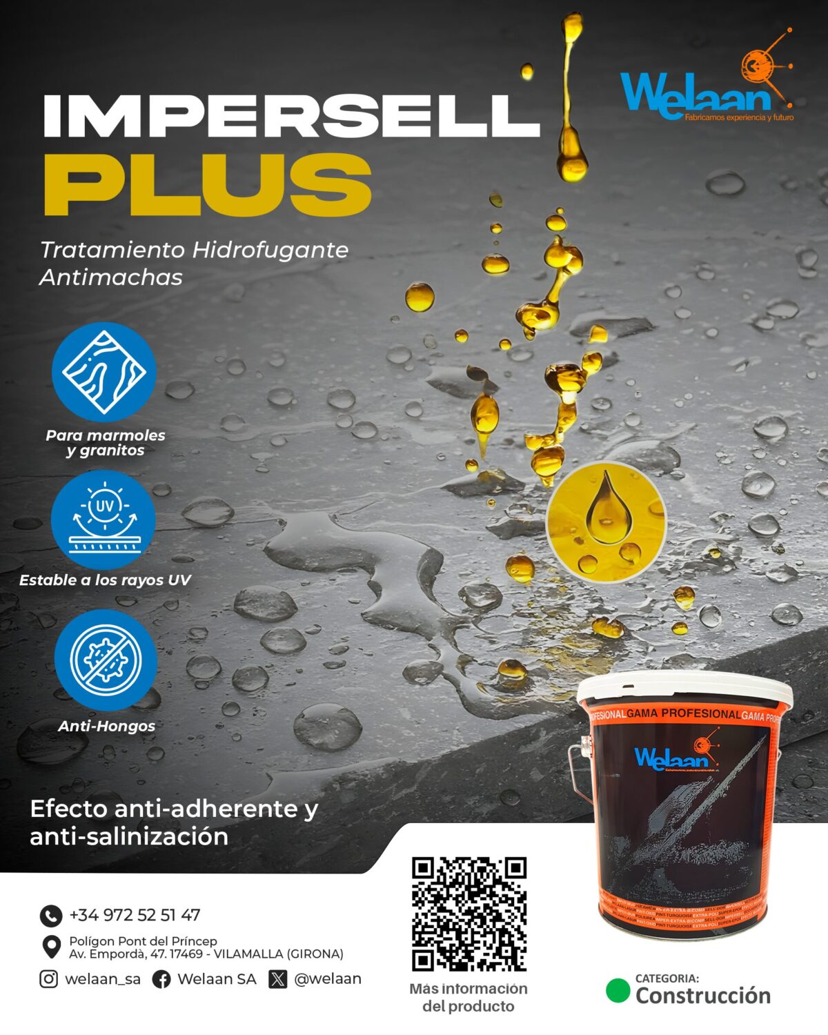 IMPERSELL PLUS - Hidrofugante oleo repelente para superficies microporosas