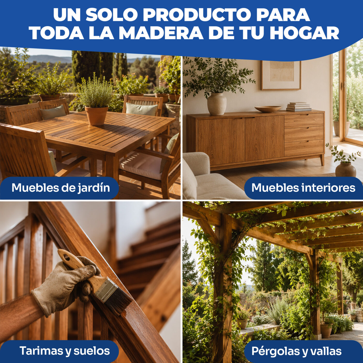 WELAAN LASUR - Protector para madera poro abierto - Imagen 4