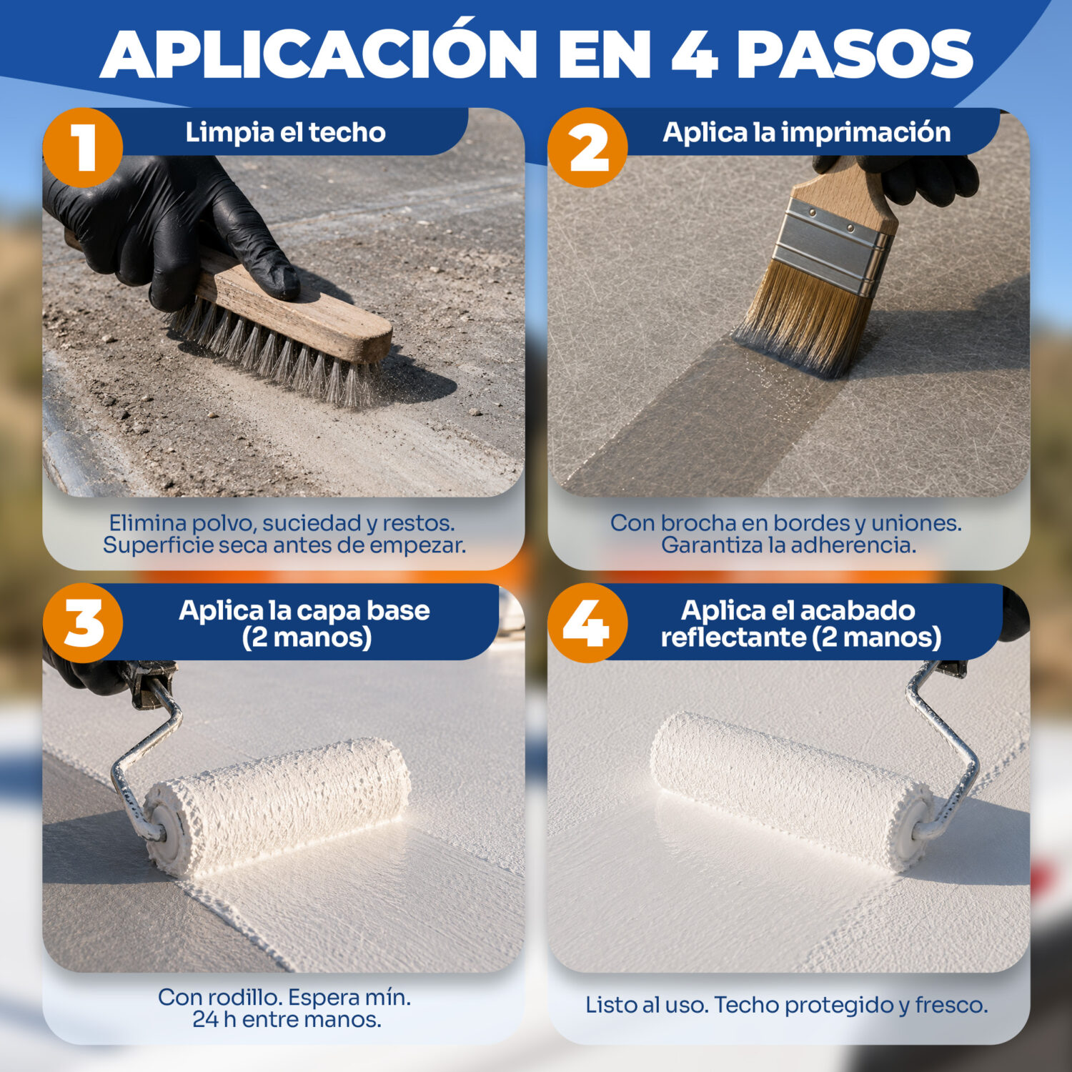 Kit THERMSHIELD 5L — Sistema Bicapa Antitérmico y Reflectante para Techos de Caravanas y Autocaravanas | Welaan - Imagen 6
