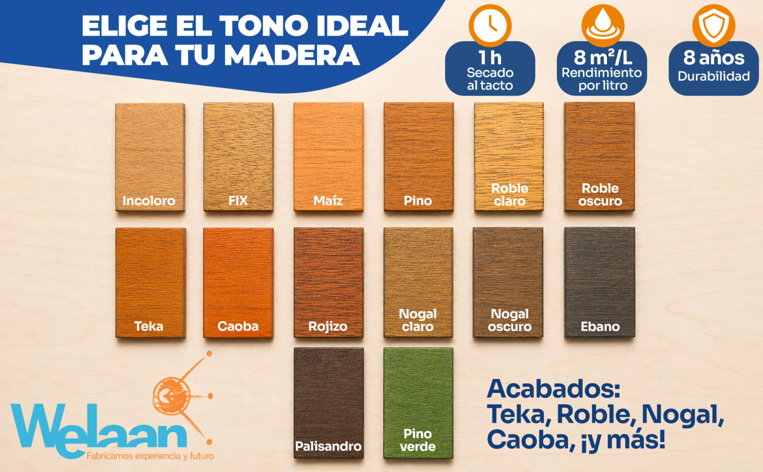 WELAAN LASUR - Protector para madera poro abierto - Imagen 11