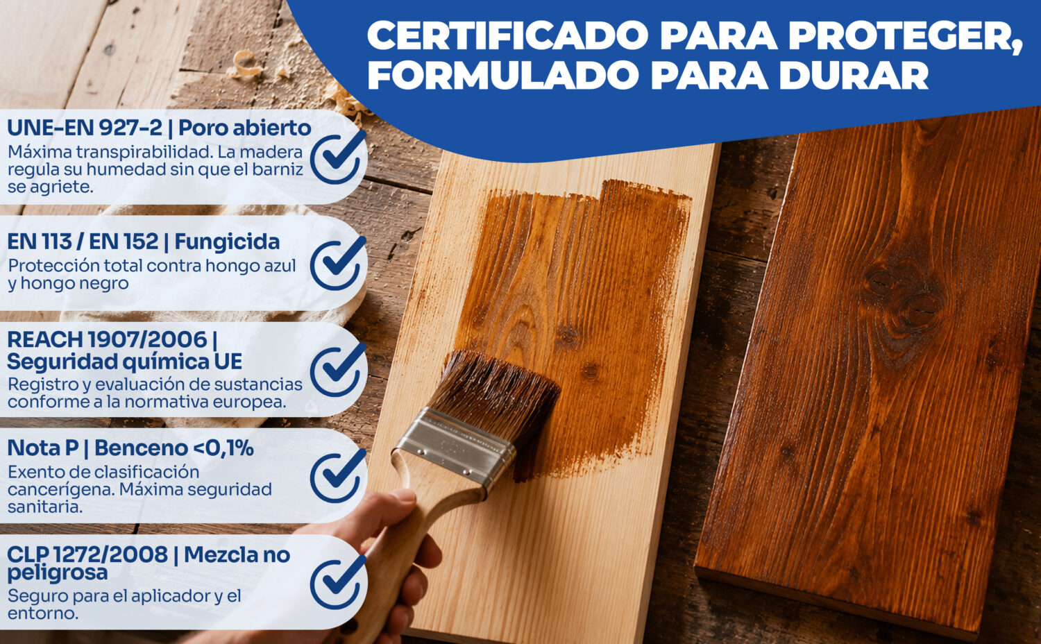 WELAAN LASUR - Protector para madera poro abierto - Imagen 10