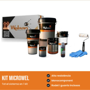 KIT MICROWEL – Microcemento decorativo. Kit Reforma de Baño sin Obra
