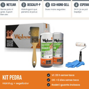 KIT HUMEDAD Y MANCHAS PARED Y PAVIMENTO - Tratamiento saneador y hidrofugante