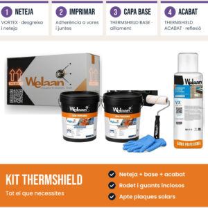 Kit THERMSHIELD 5 L – Sistema bicapa antitérmico y reflectante para techos de caravanas y autocaravanas